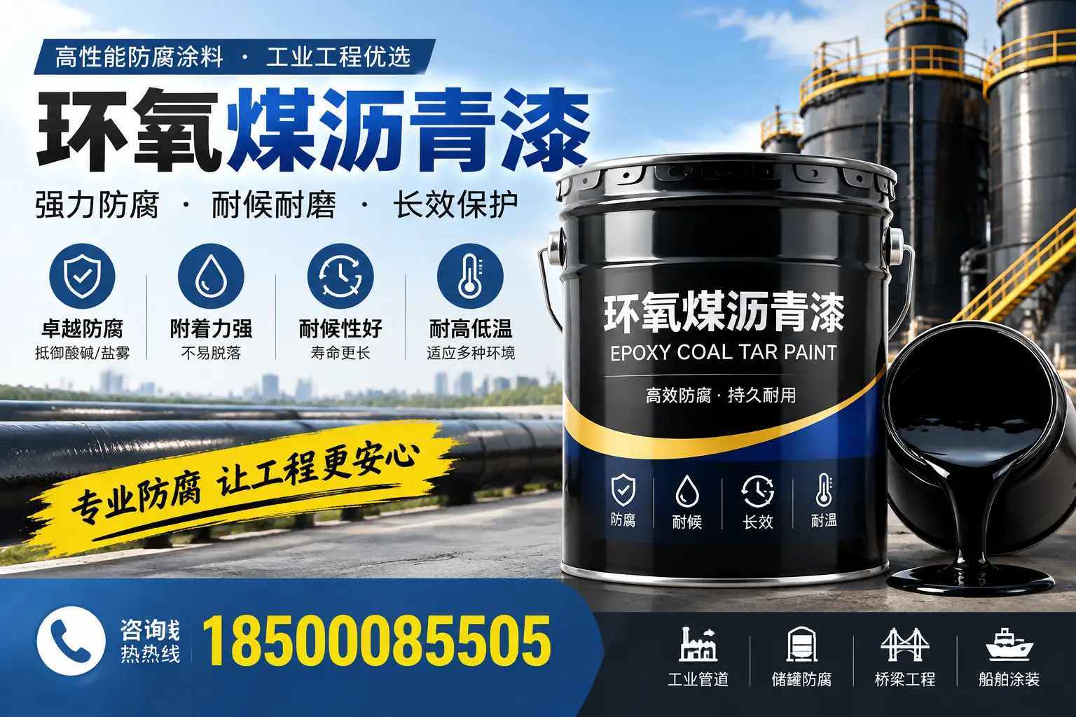 环氧煤沥青漆的施工方法与注意事项,确保在定安顺利完成